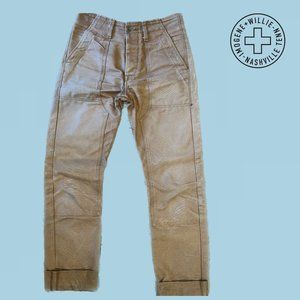 imogene+willie hencye 2.0 canvas workpant in brown